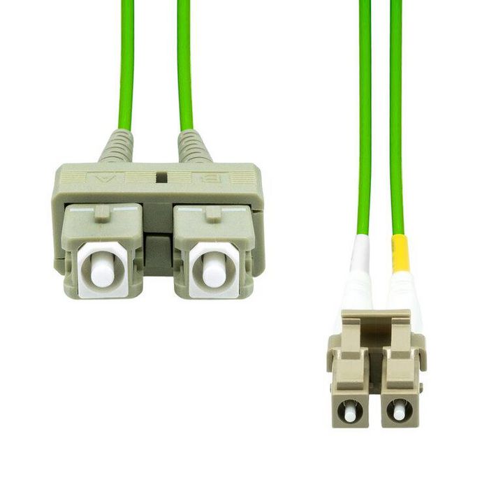 ProXtend Cable de Fibra Óptica OM5 Duplex MM LC-SC UPC 10 Metros, para Redes de Alta Velocidad y Gran Ancho de Banda