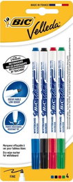 BIC Velleda 1721 Blíster de 4 Rotuladores Surtidos de 2 mm