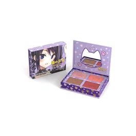 Rude Cosmetics Purr-fect Neko Paleta de rostro multifuncional de 4 tonos