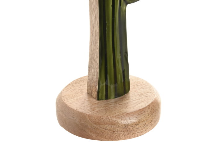 DKD Home Decor Set de 2 Cactus de Madera de Mango Lacado Verde DKD Home Decor Set de 2 Cactus de Madera de Mango Lacado Verde