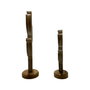 DKD Home Decor Set de 2 Cactus de Madera de Mango Lacado Verde