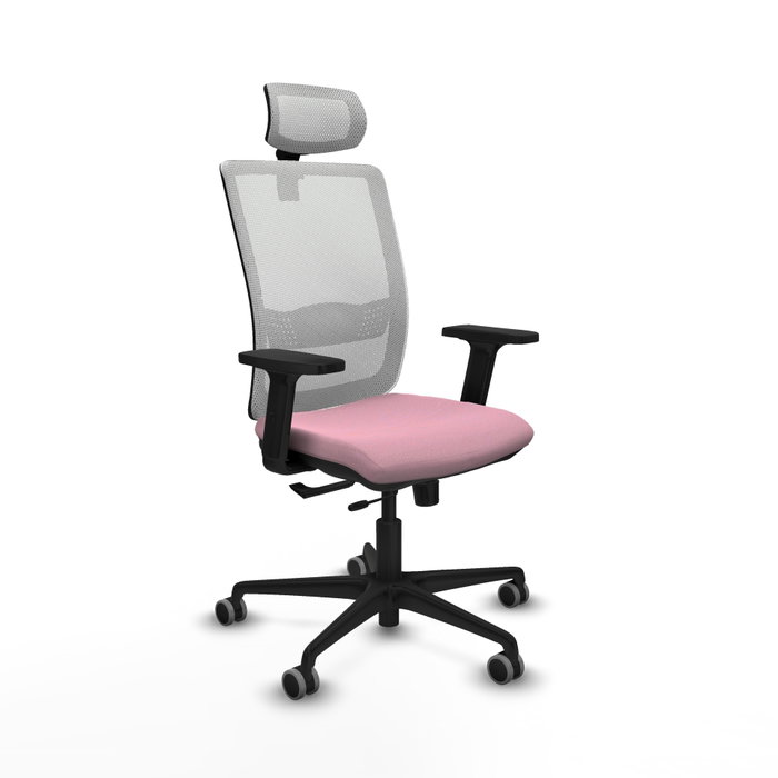 PIQUERAS Y CRESPO Silla de oficina Haches Rosa y Blanco PIQUERAS Y CRESPO Silla de oficina Haches Rosa y Blanco