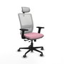 PIQUERAS Y CRESPO Silla de oficina Haches Rosa y Blanco