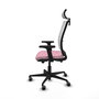 PIQUERAS Y CRESPO Silla de oficina Haches Rosa y Blanco