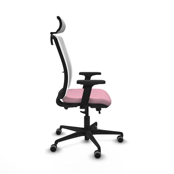 PIQUERAS Y CRESPO Silla de oficina Haches Rosa y Blanco PIQUERAS Y CRESPO Silla de oficina Haches Rosa y Blanco