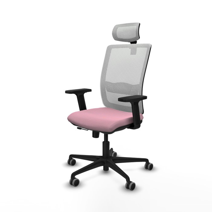 PIQUERAS Y CRESPO Silla de oficina Haches Rosa y Blanco PIQUERAS Y CRESPO Silla de oficina Haches Rosa y Blanco