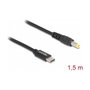 DeLOCK Cable de carga USB Type-C™ a 5,5 x 2,5 mm, 1,5 m