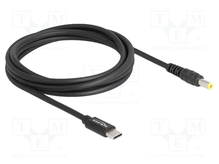 DeLOCK Cable de carga USB Type-C™ a 5,5 x 2,5 mm, 1,5 m DeLOCK Cable de carga USB Type-C™ a 5,5 x 2,5 mm, 1,5 m