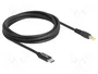 DeLOCK Cable de carga USB Type-C™ a 5,5 x 2,5 mm, 1,5 m