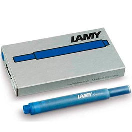 Lamy Cartucho de Tinta para Pluma Estilográfica 825, Color Azul, Caja de 5 Unidades