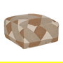 Puf Multicolor Lana-Algodón Decoración 80 X 80 X 40 cm