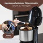 Clatronic KA 3805 Cafetera de goteo con jarra térmica de acero inoxidable