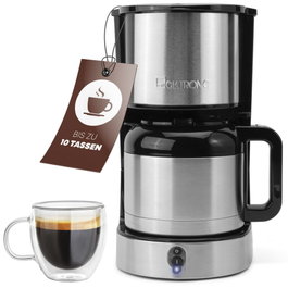 Clatronic KA 3805 Cafetera de goteo con jarra térmica de acero inoxidable