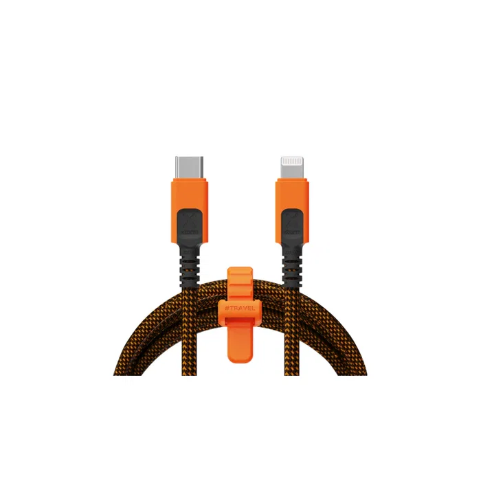 Xtorm Cable USB-C a Lightning 1.5m Negro/Naranja