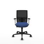 PIQUERAS Y CRESPO Silla de oficina Yunquera con mecanismo Sincro/Traslack, Azul marino y Negro