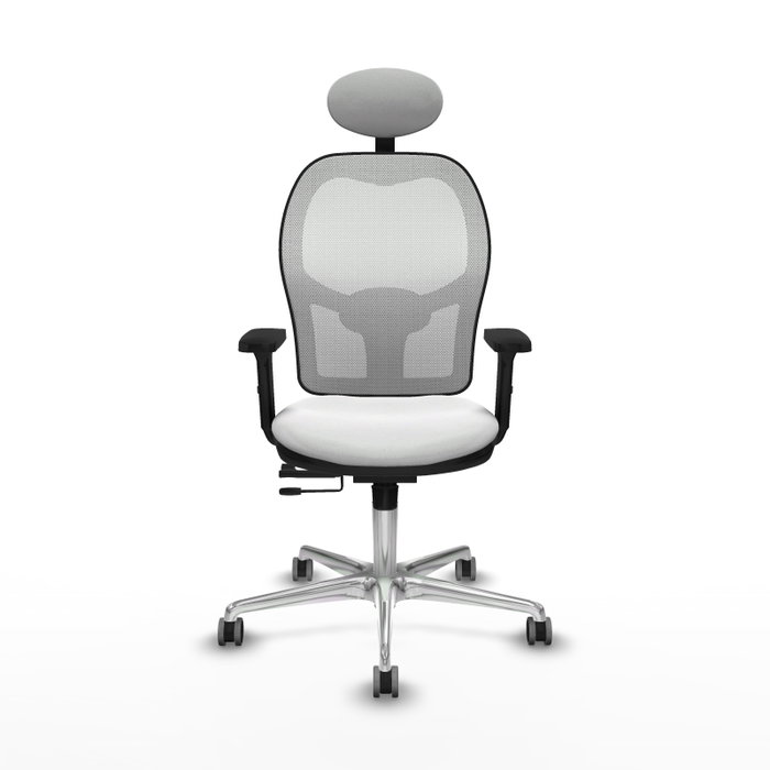 PIQUERAS Y CRESPO Silla de oficina Jorquera Blanca con mecanismo Sincro/Traslack