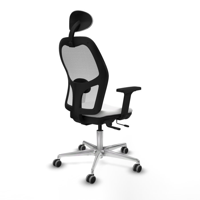 PIQUERAS Y CRESPO Silla de oficina Jorquera Blanca con mecanismo Sincro/Traslack