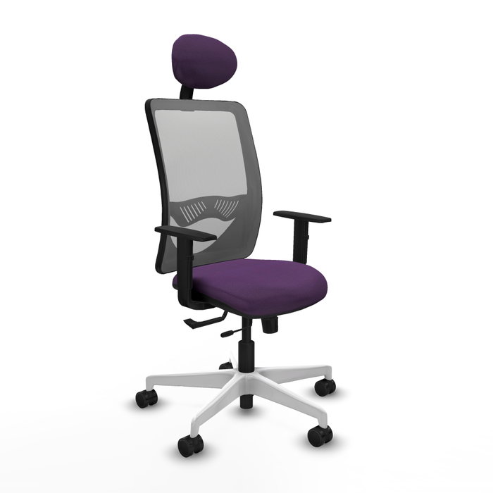 PIQUERAS Y CRESPO Silla de oficina Zulema con mecanismo Sincro/Traslack, Morado y Gris PIQUERAS Y CRESPO Silla de oficina Zulema con mecanismo Sincro/Traslack, Morado y Gris