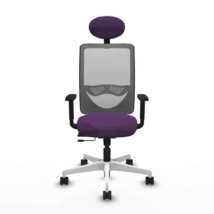 PIQUERAS Y CRESPO Silla de oficina Zulema con mecanismo Sincro/Traslack, Morado y Gris PIQUERAS Y CRESPO Silla de oficina Zulema con mecanismo Sincro/Traslack, Morado y Gris