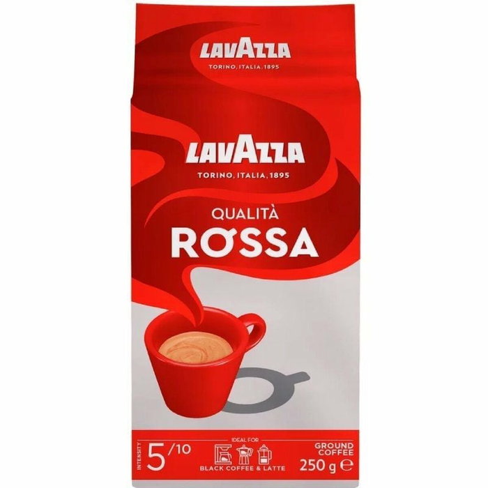 LAVAZZA Qualità Rossa Café Molido con Notas de Chocolate 250 g LAVAZZA Qualità Rossa Café Molido con Notas de Chocolate 250 g