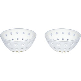 Guzzini Le Murrine Juego de 2 Cuencos 12 cm Pearl/blanco/pearl