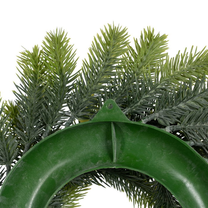 Corona Verde Pvc Decoración 37 X 37 cm (Set de 4)