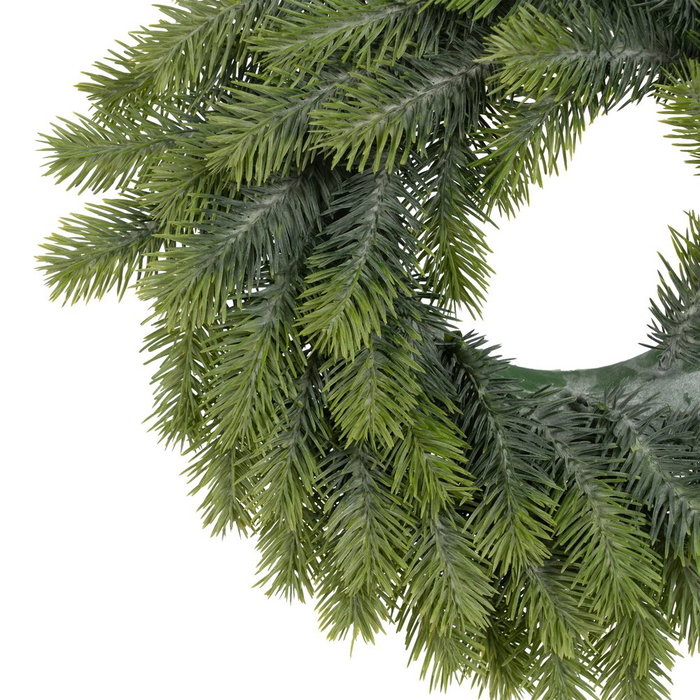 Corona Verde Pvc Decoración 37 X 37 cm (Set de 4)