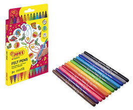 Jovi Rotuladores Doble Punta Estuche De 12 Colores Surtidos