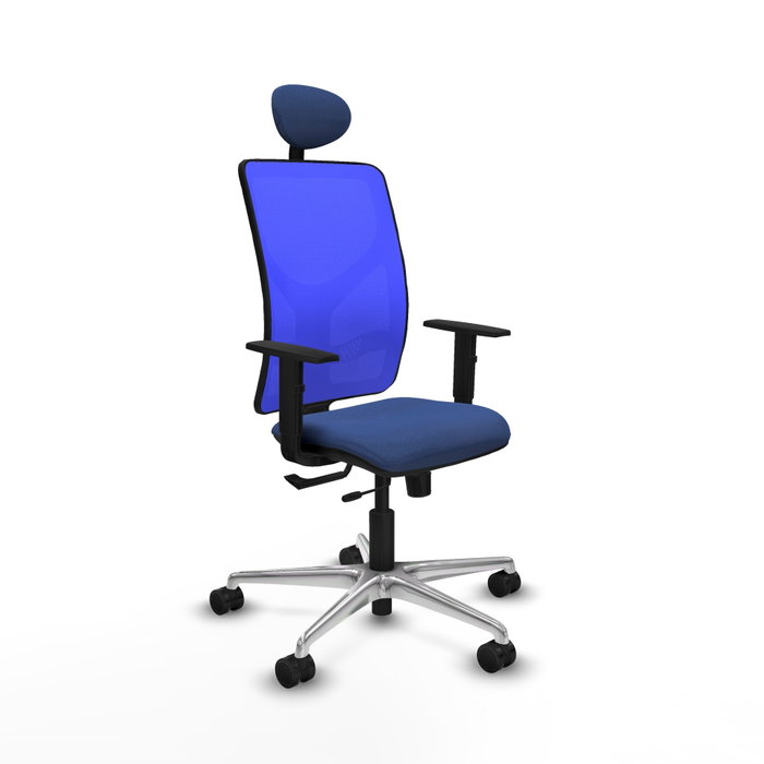 PIQUERAS Y CRESPO Silla de oficina Motilla Azul con mecanismo Sincro/Traslack PIQUERAS Y CRESPO Silla de oficina Motilla Azul con mecanismo Sincro/Traslack