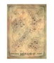 El Hobbit Litografia New Zealand Map of Middle Earth 50 x 70 cm