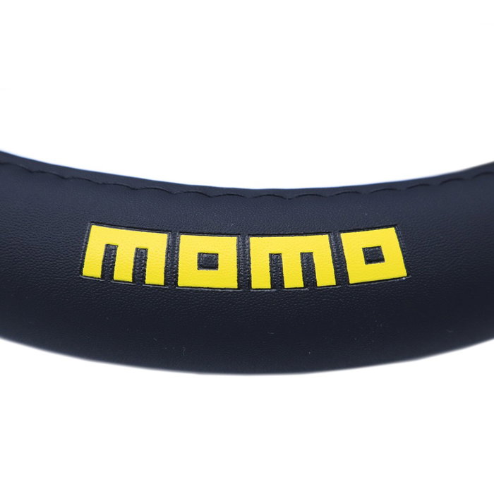 Momo Funda de Volante Easy Black-BLK PU 36,5cm-37,9cm