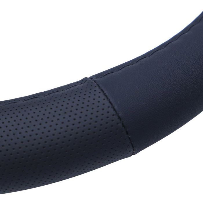 Momo Funda de Volante Easy Black-BLK PU 36,5cm-37,9cm
