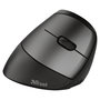 Trust Bayo Ergo Maus 6Tasten, Ratón Ergonómico Inalámbrico Óptico para Mano Derecha, 2400 DPI, 6 Botones, RGB, Recargable USB-C, Negro