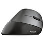 Trust Bayo Ergo Maus 6Tasten, Ratón Ergonómico Inalámbrico Óptico para Mano Derecha, 2400 DPI, 6 Botones, RGB, Recargable USB-C, Negro