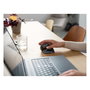 Trust Bayo Ergo Maus 6Tasten, Ratón Ergonómico Inalámbrico Óptico para Mano Derecha, 2400 DPI, 6 Botones, RGB, Recargable USB-C, Negro