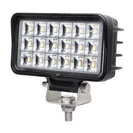 Goodyear Faro de trabajo rectangular 18 LEDs - 1500 lm - Luz fría 6000K - IP67 - 9-32V para automoción - Incluye soporte