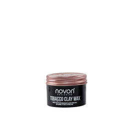 Novon Cera de Arcilla Tobacco Clay Wat Negra - Fijación Fuerte, Textura, Volumen y Acabado Mate para Peinado Hombre