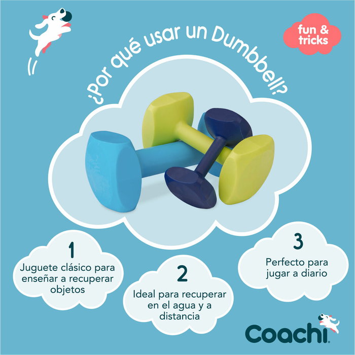 Juguete de adiestramiento Coachi TRAINING DUMBBELL Azul Juguete de adiestramiento Coachi TRAINING DUMBBELL Azul