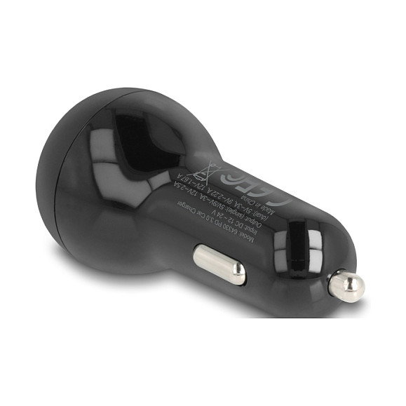 DeLOCK Cargador de coche 64330 con 2 puertos USB Tipo-C™ y 40 W