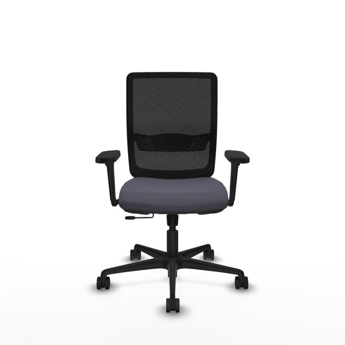 PIQUERAS Y CRESPO Silla de oficina Haches con mecanismo Sincro/Traslack, Gris oscuro y Negro PIQUERAS Y CRESPO Silla de oficina Haches con mecanismo Sincro/Traslack, Gris oscuro y Negro