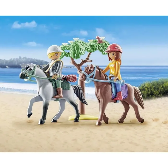 Playmobil 71470 Amélia y Ben con caballos Juguete Figuras Accesorios