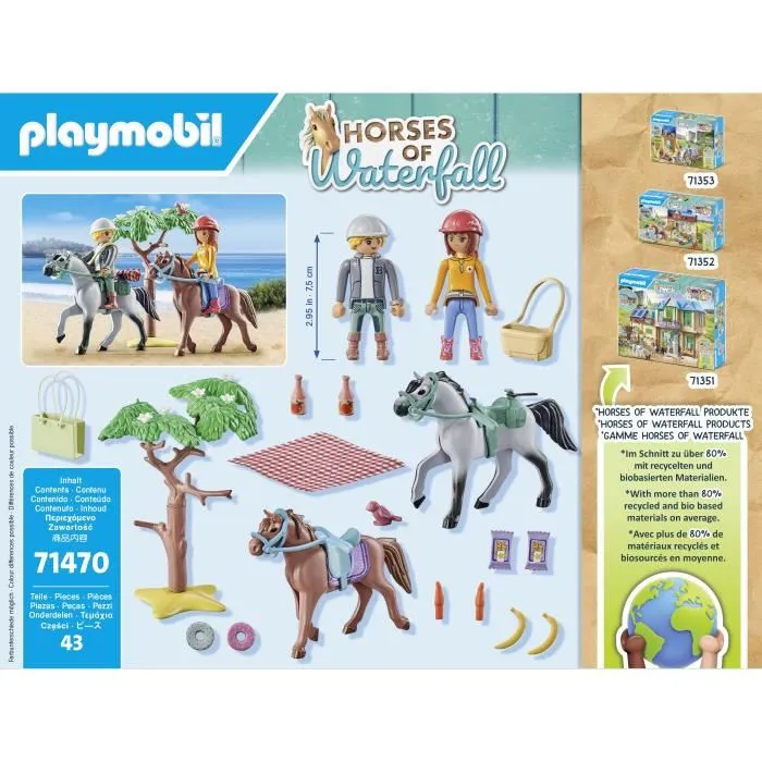 Playmobil 71470 Amélia y Ben con caballos Juguete Figuras Accesorios
