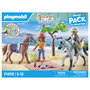 Playmobil Horses of Waterfall 71470 Amélia y Ben con caballos