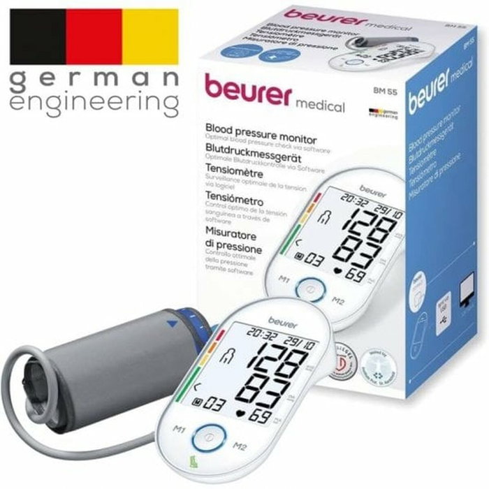 Beurer BM-55 Tensiómetro de brazo con función HSD y conexión USB Beurer BM-55 Tensiómetro de brazo con función HSD y conexión USB