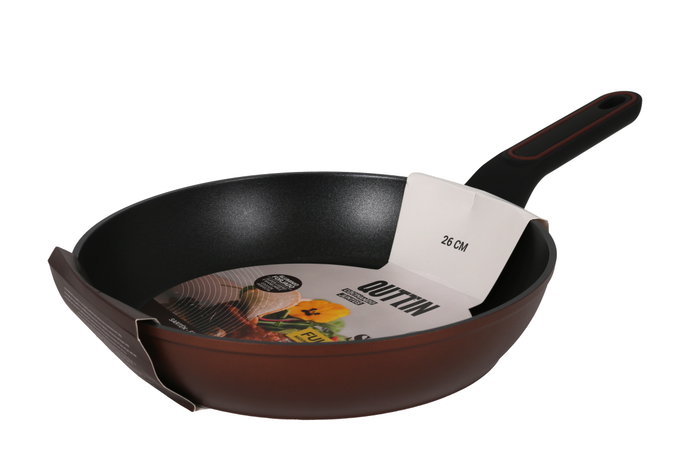 Quttin Sarten Aluminio Forjado 26 cm Mango Soft Full Saha (6 Unidades)