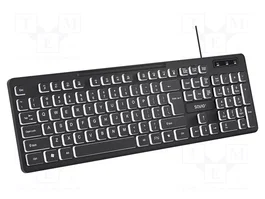 SAVIO Teclado Slim Negro US Layout