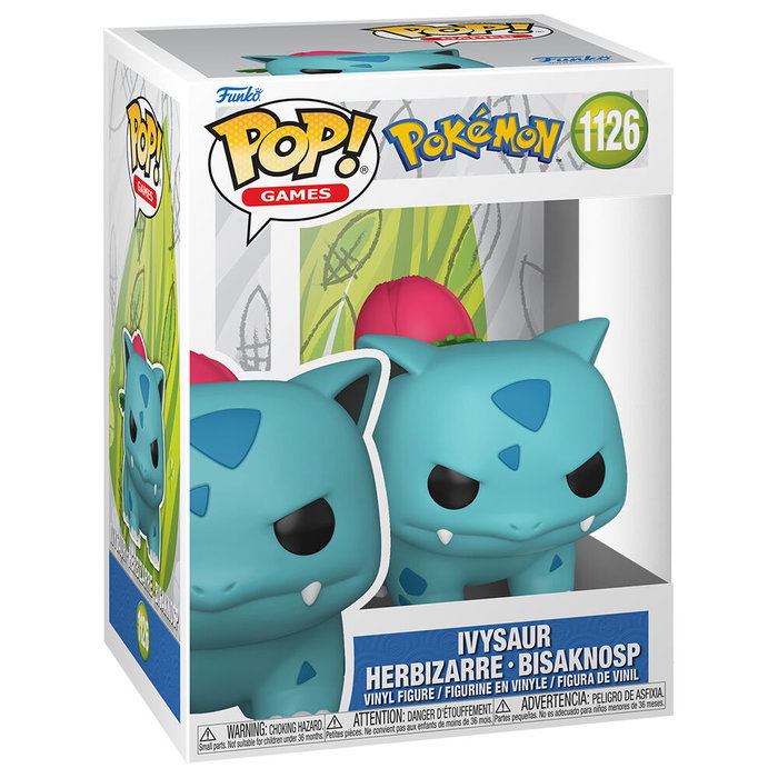 Funko Figura POP Ivysaur Herbizarre Bisaknosp de Vinilo en Caja Regalo