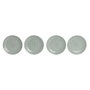 DKD Home Decor Set de 4 Platos Mandala 24 en Gres Verde Menta