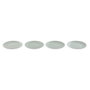 DKD Home Decor Set de 4 Platos Mandala 24 en Gres Verde Menta