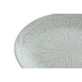 DKD Home Decor Set de 4 Platos Mandala 24 en Gres Verde Menta